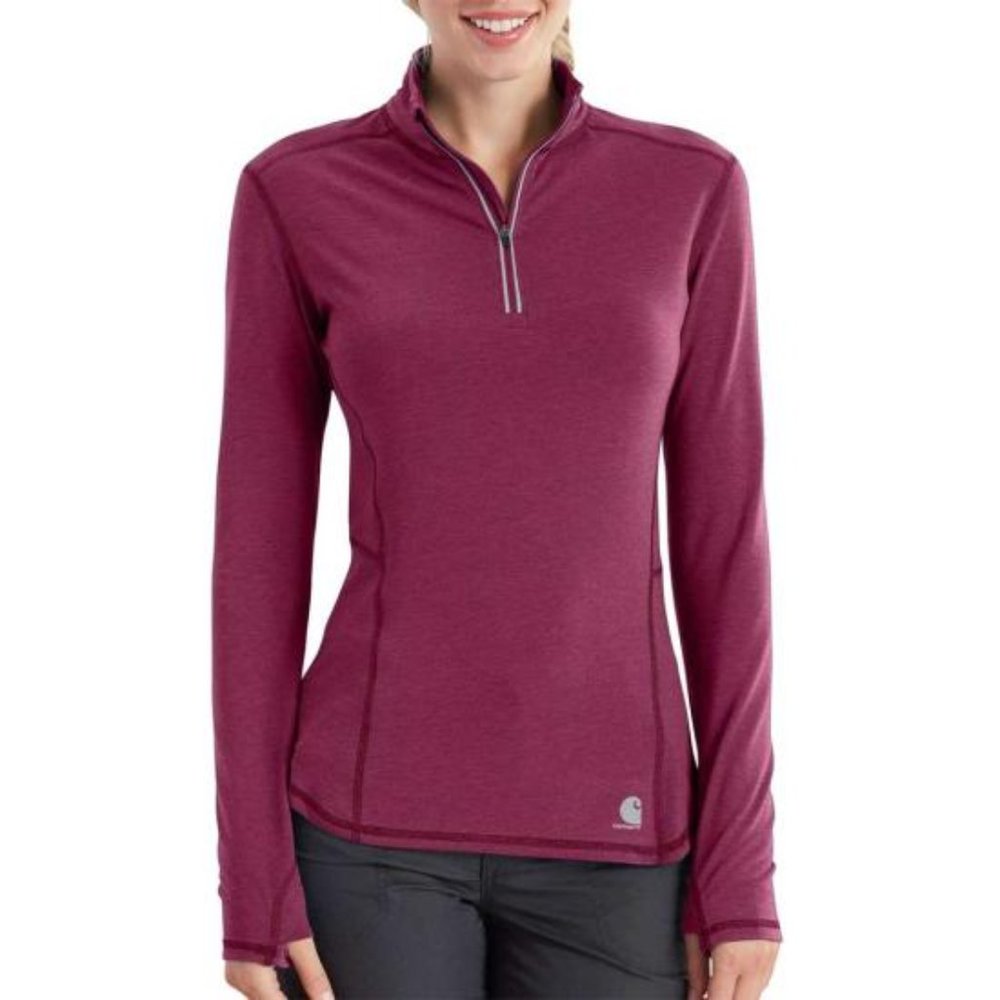 Carhartt 102528 - Women's Force® Ferndale Quarter-Zip Shirt sz small 1/4